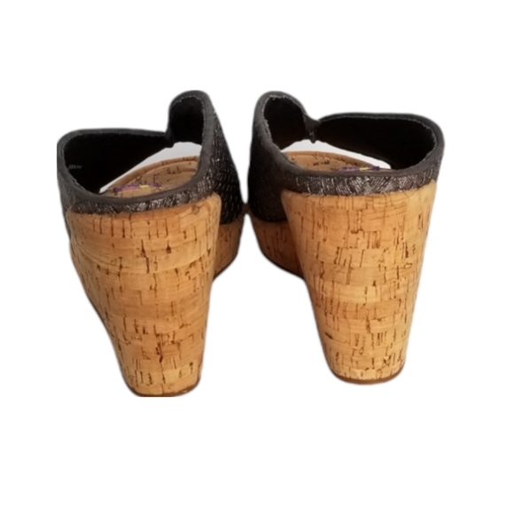 ZEE alexis Cork Wedges Gray - Picture 4 of 7